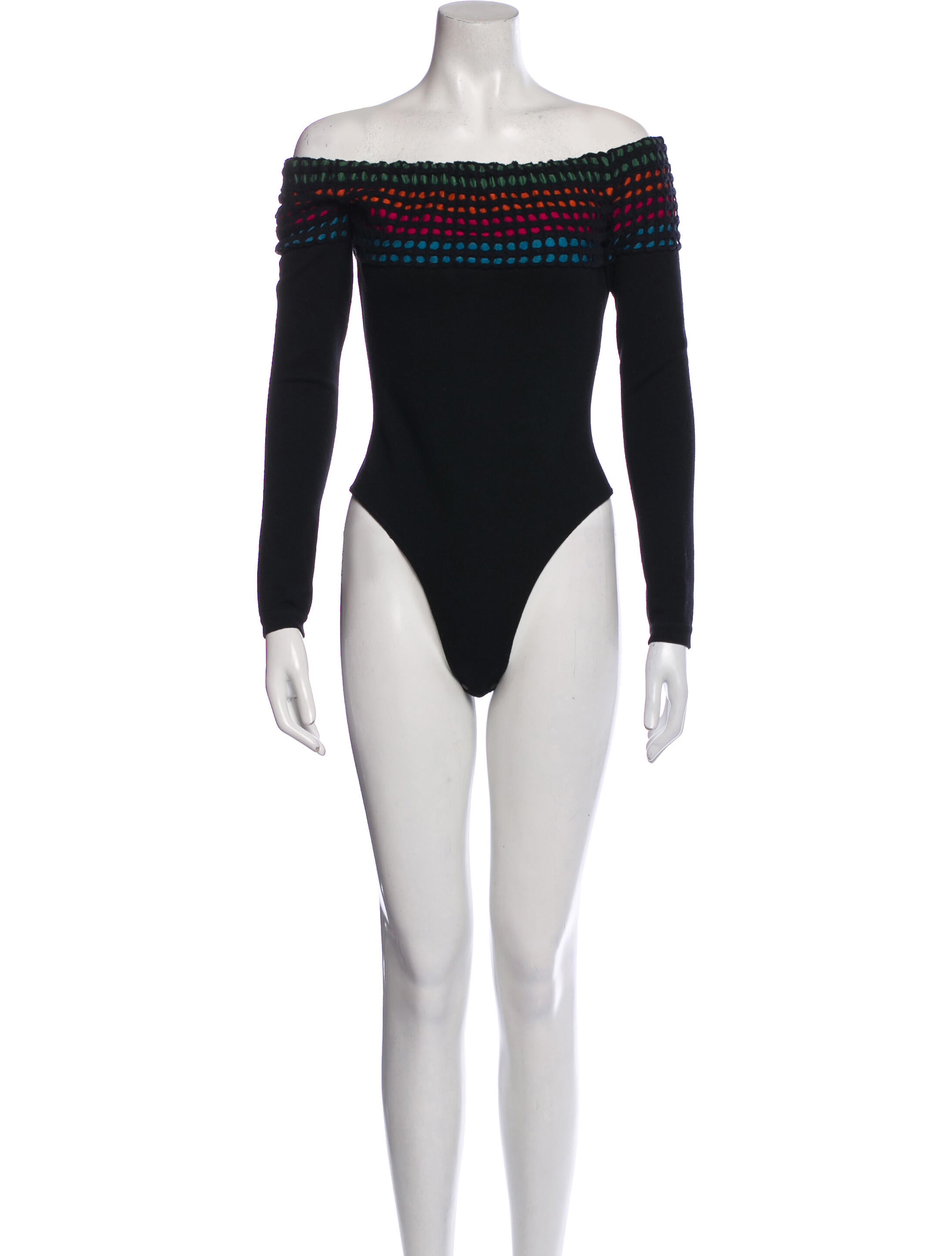 Alaïa 1990's Off-The-Shoulder Bodysuit