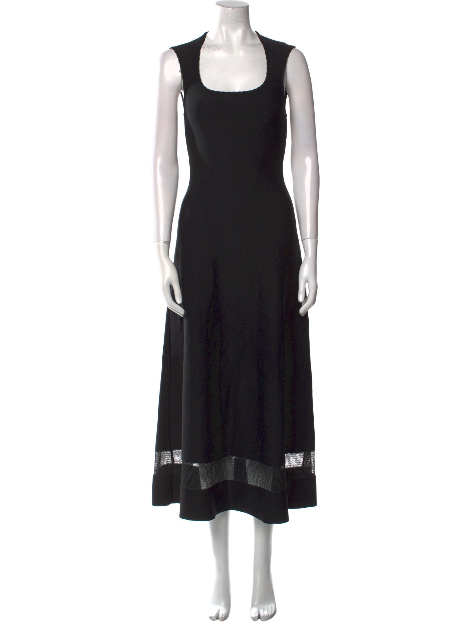 Alaïa Square Neckline Long Dress