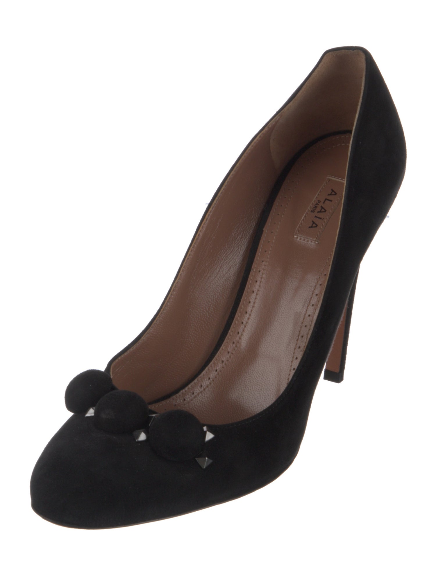 Alaïa Suede Studded Accents Pumps