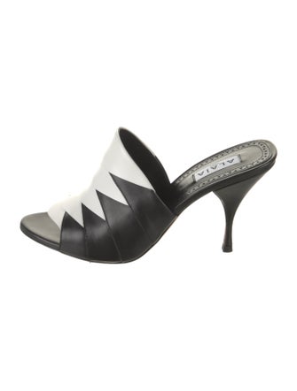 Alaïa Leather Slides