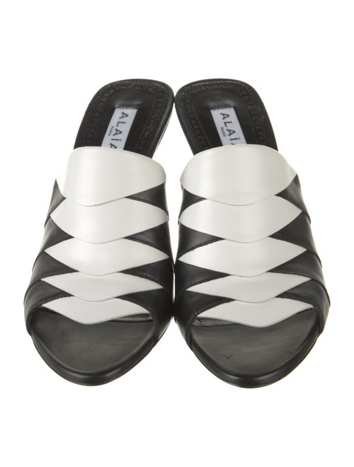 Alaïa Leather Slides