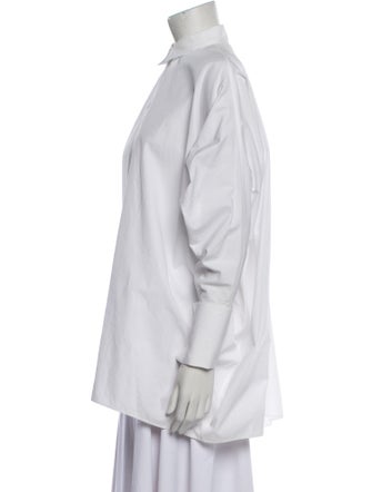 Alaïa Long Sleeve Button-Up Top