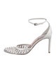 Alaïa Leather Crystal Embellishments D'Orsay Pumps