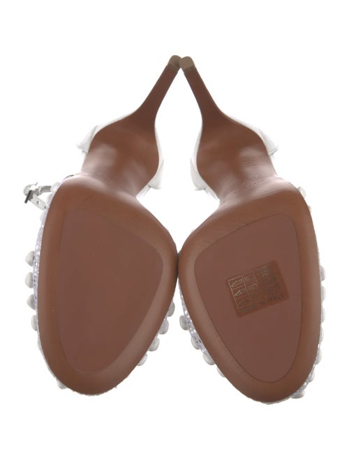 Alaïa Leather Crystal Embellishments D'Orsay Pumps