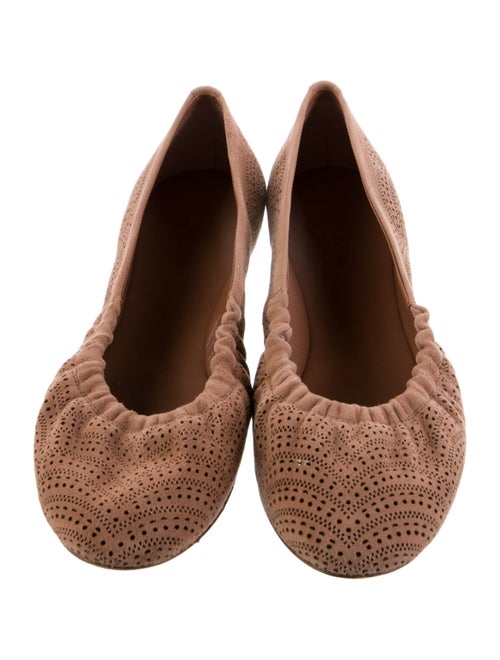Alaïa Suede Ballet Flats