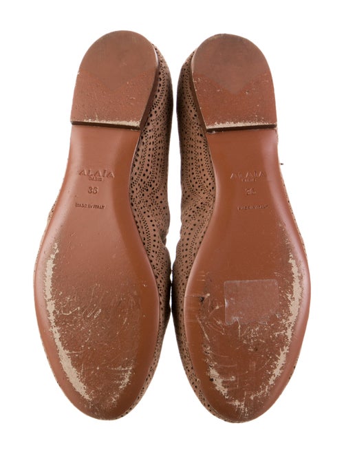 Alaïa Suede Ballet Flats
