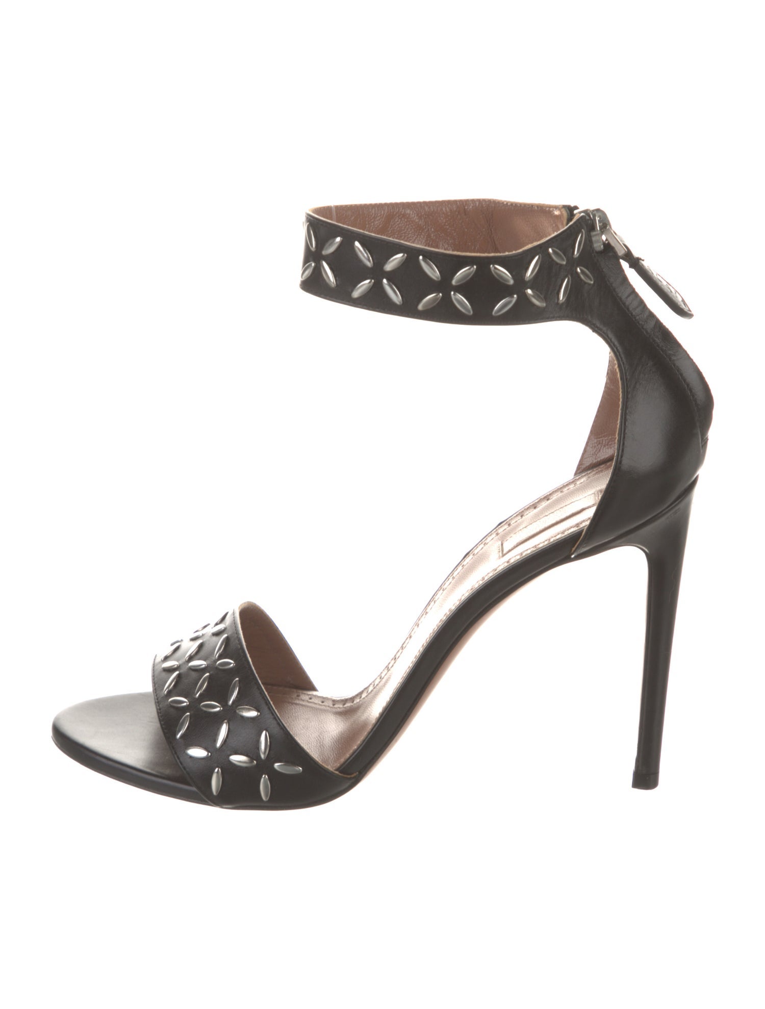 Alaïa Leather Studded Accents Sandals