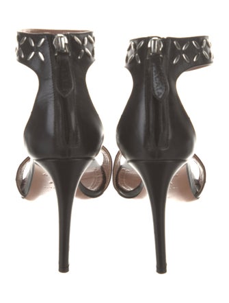 Alaïa Leather Studded Accents Sandals