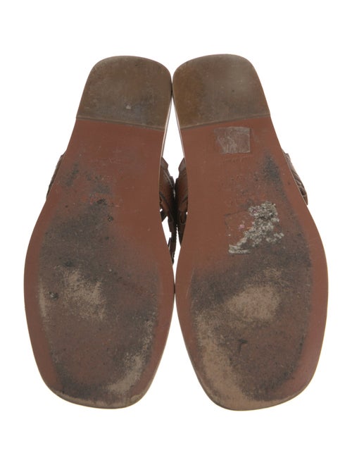 Alaïa Leather Studded Accents Gladiator Sandals