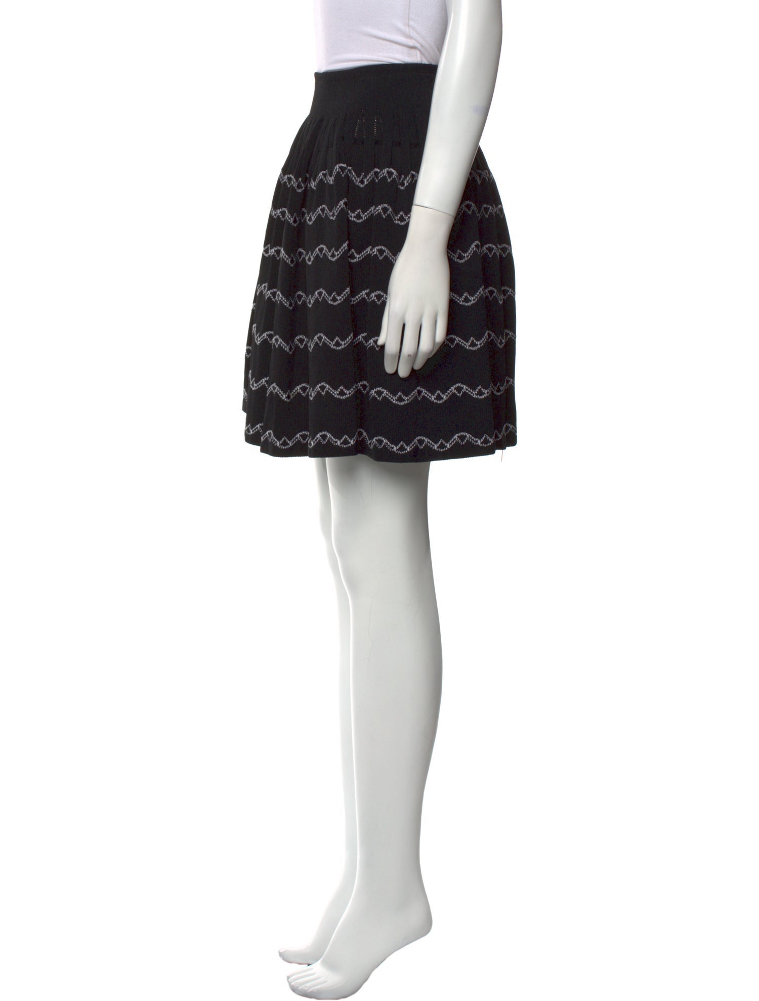 Alaïa Lace Pattern Mini Skirt