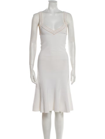 Alaïa Dresses V-Neck Midi Length Dress M