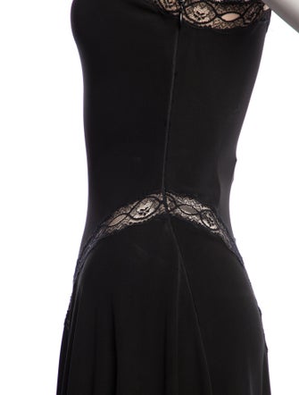 Alaïa V-Neck Midi Length Dress