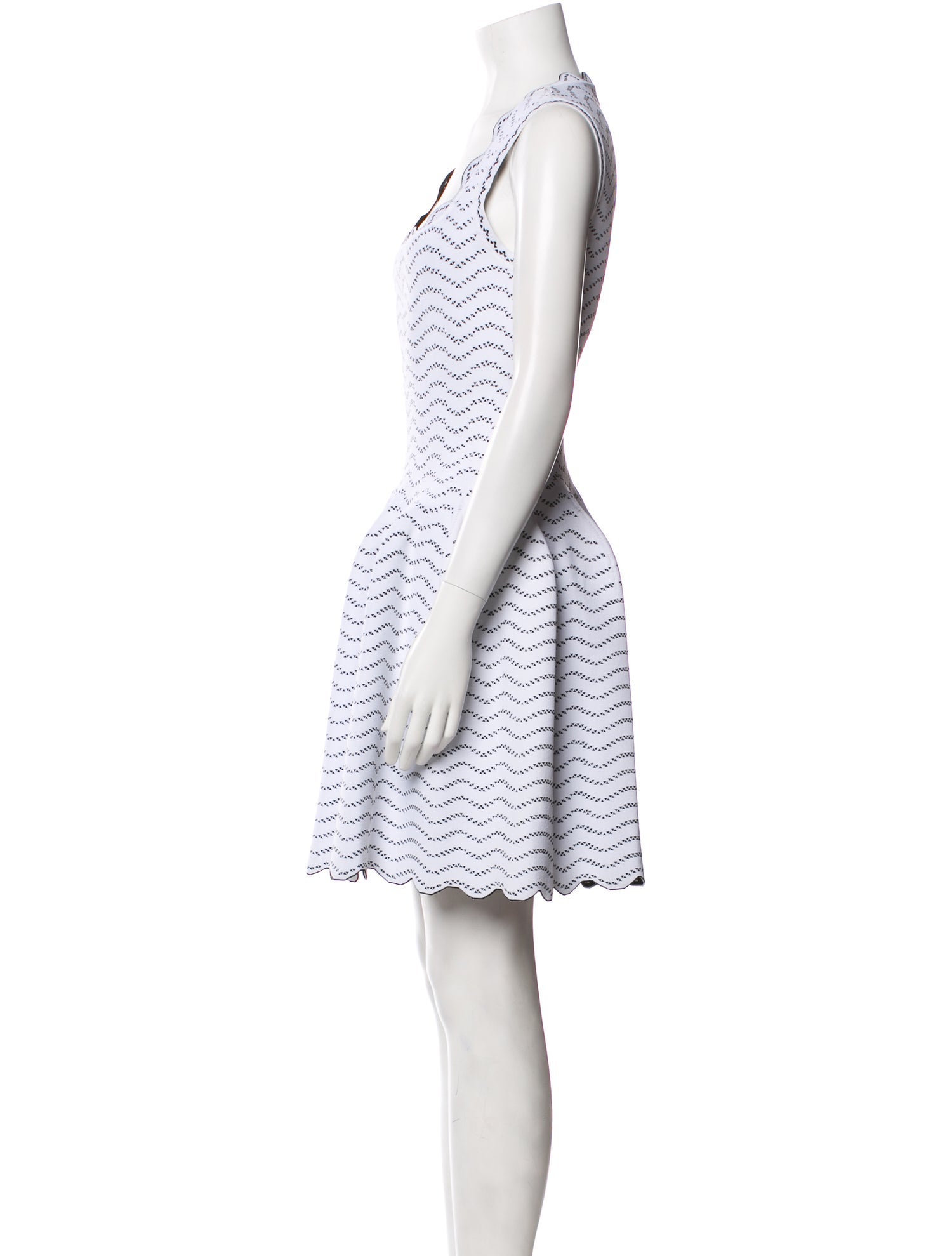 Alaïa Striped Mini Dress