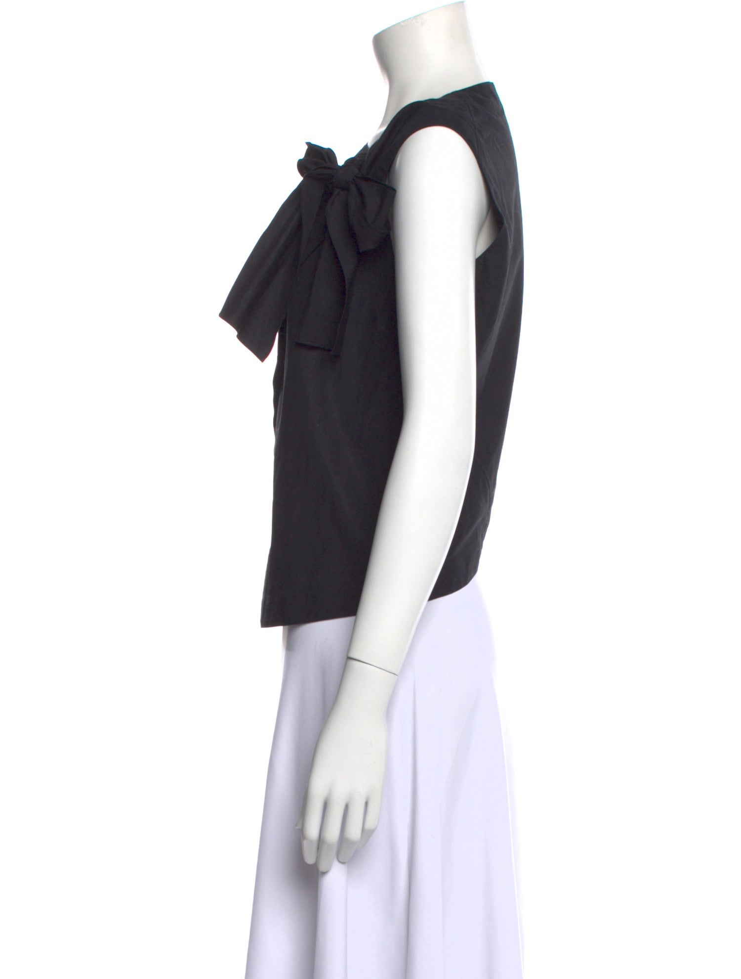 Alaïa Bateau Neckline Sleeveless Top