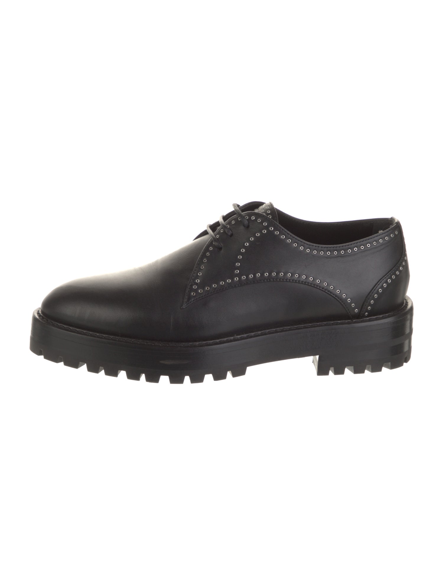 Alaïa Leather Studded Accents Oxfords