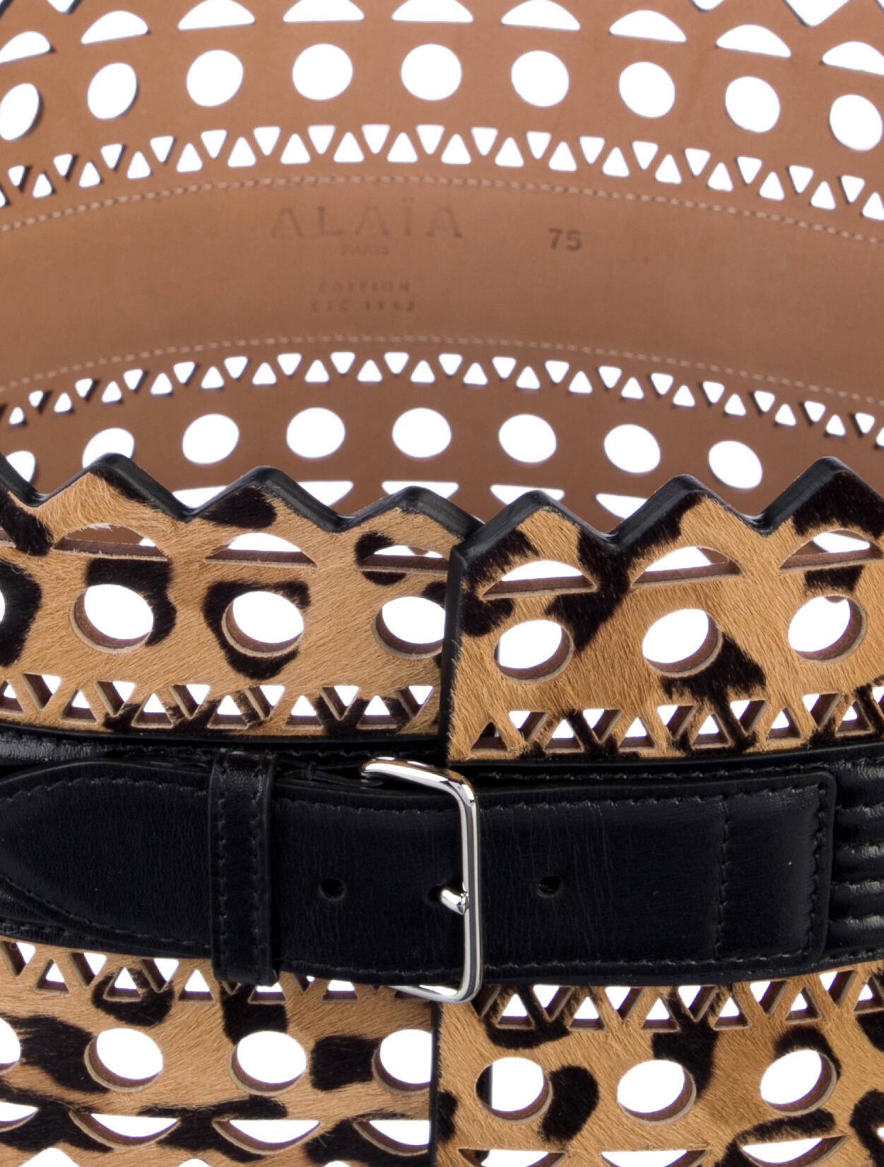 Alaïa Wide Leather Waist Belt