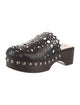 Alaïa Leather Studded Accents Mules