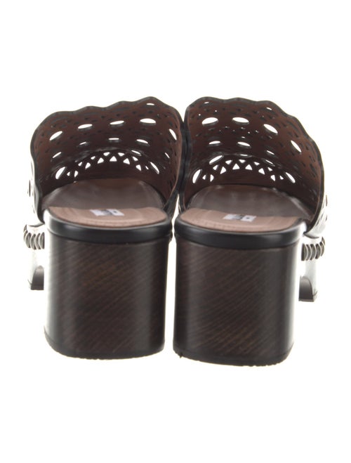 Alaïa Leather Studded Accents Mules