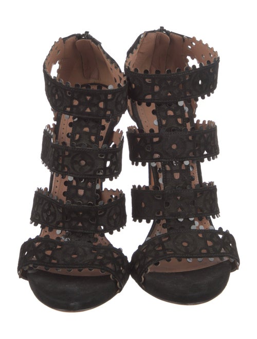 Alaïa Leather Gladiator Sandals
