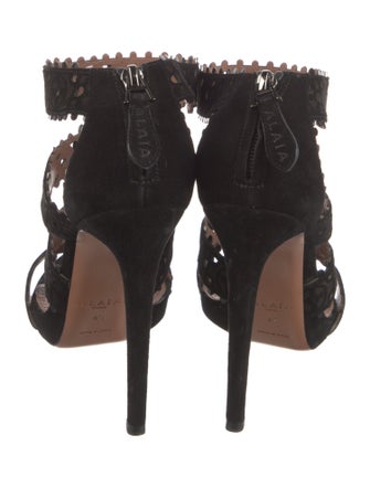 Alaïa Leather Gladiator Sandals