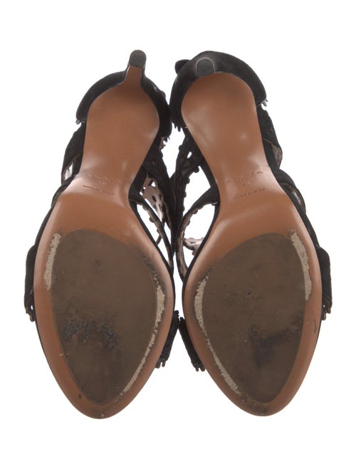 Alaïa Leather Gladiator Sandals