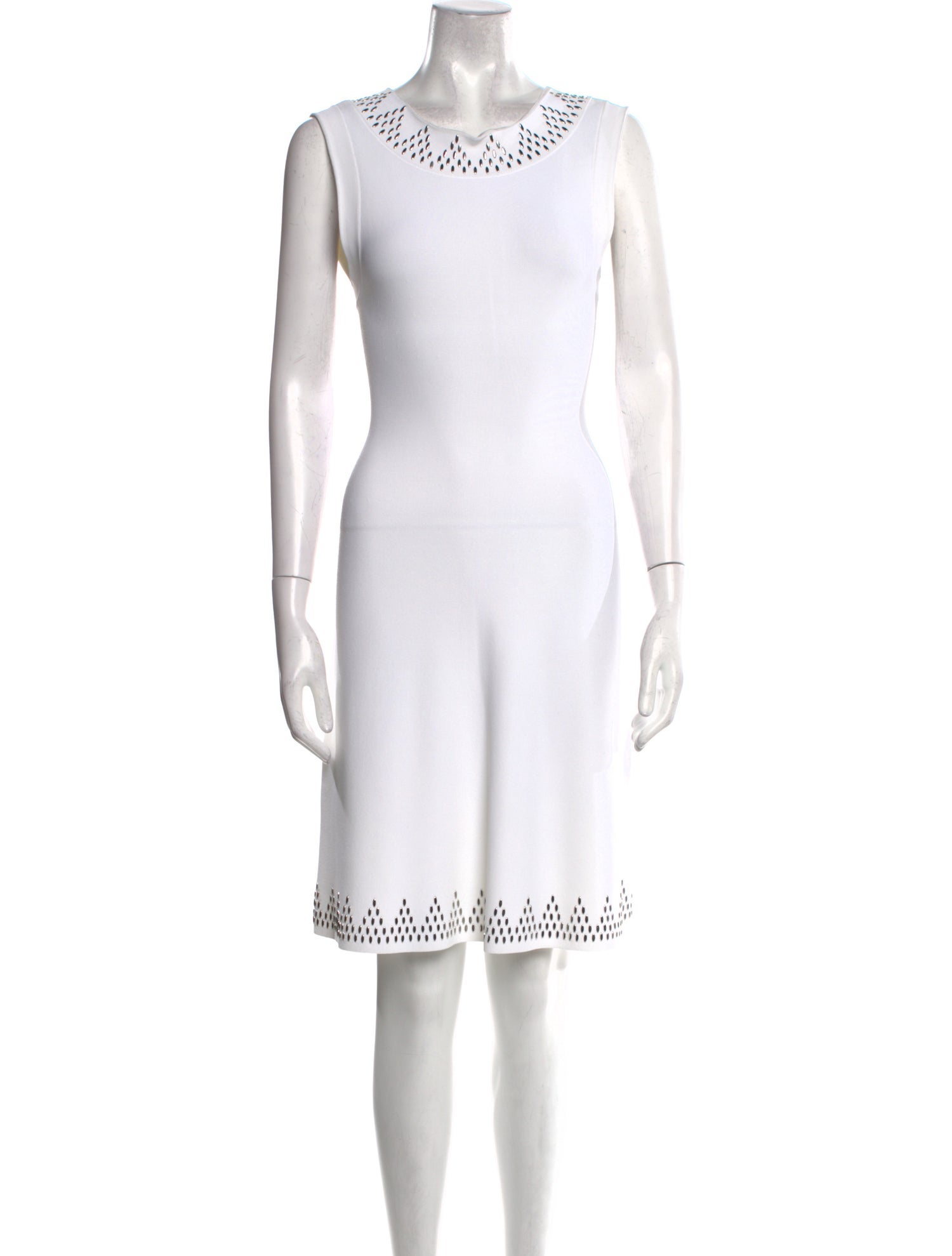 Alaïa Scoop Neck Knee-Length Dress