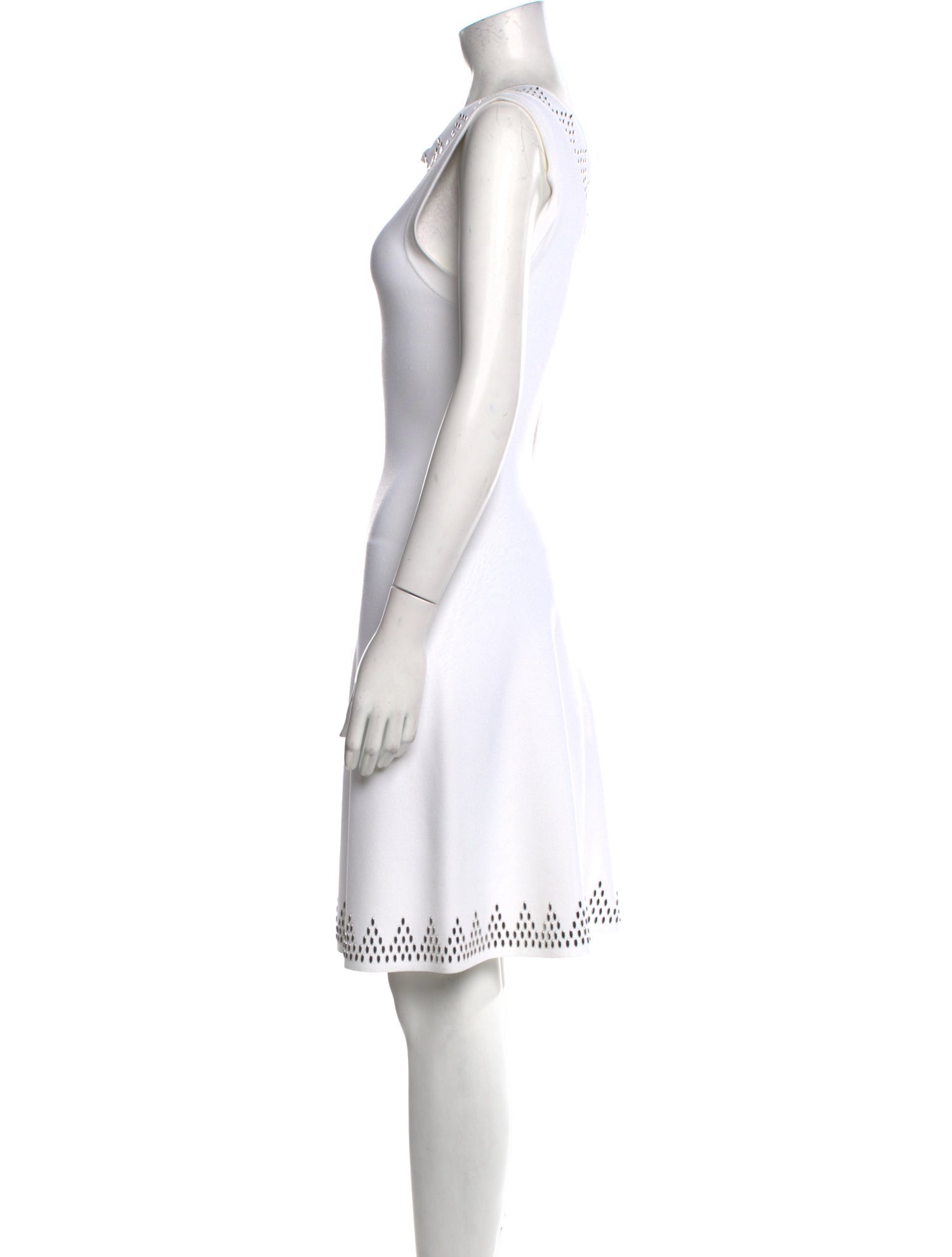 Alaïa Scoop Neck Knee-Length Dress