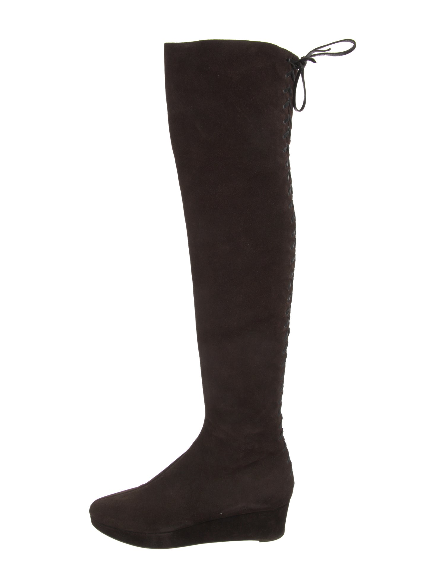 Alaïa Suede Bow Accents Boots
