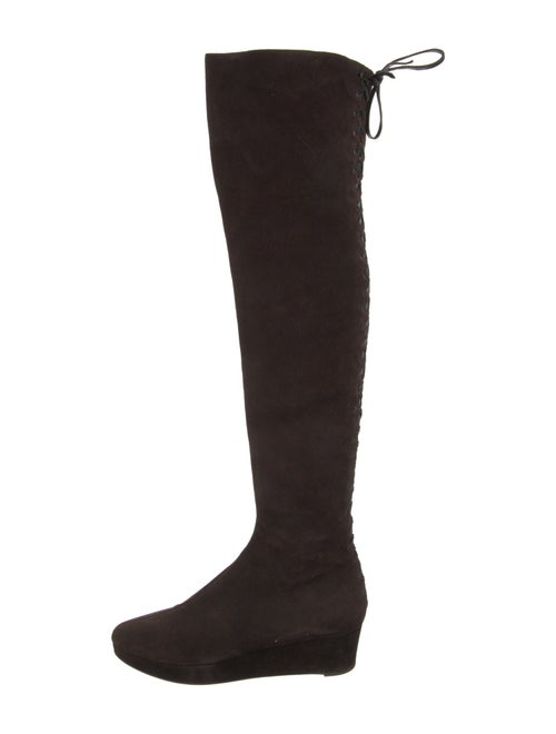 Alaïa Suede Bow Accents Boots