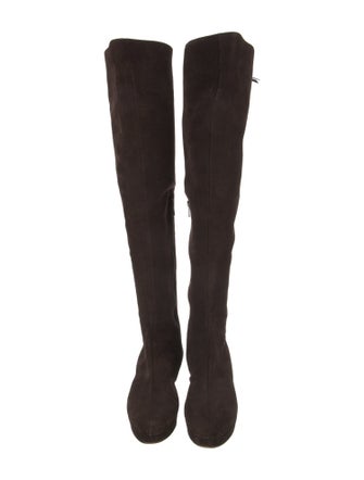 Alaïa Suede Bow Accents Boots