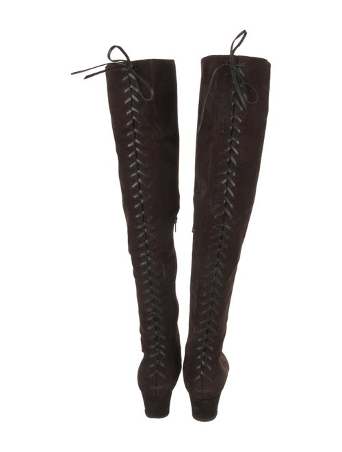 Alaïa Suede Bow Accents Boots