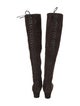 Alaïa Suede Bow Accents Boots