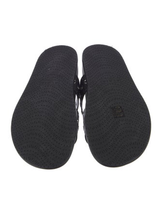 Alaïa Leather Lasercut Accents Slides