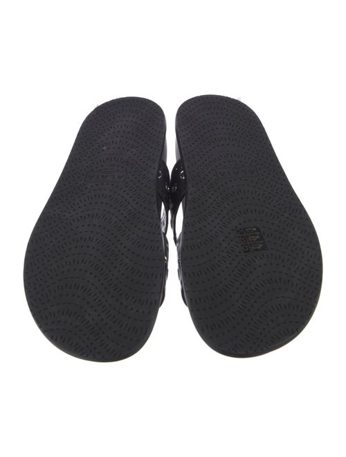 Alaïa Leather Lasercut Accents Slides