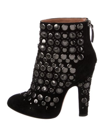 Alaïa Suede Studded Accents Boots