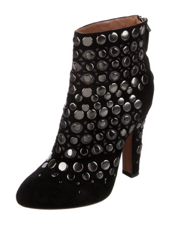 Alaïa Suede Studded Accents Boots