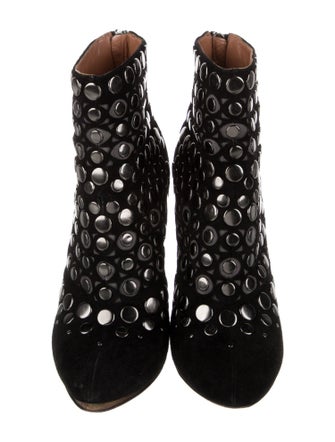 Alaïa Suede Studded Accents Boots