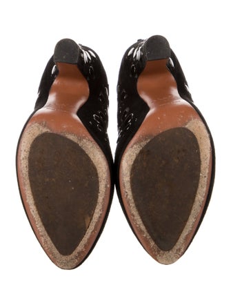 Alaïa Suede Studded Accents Boots