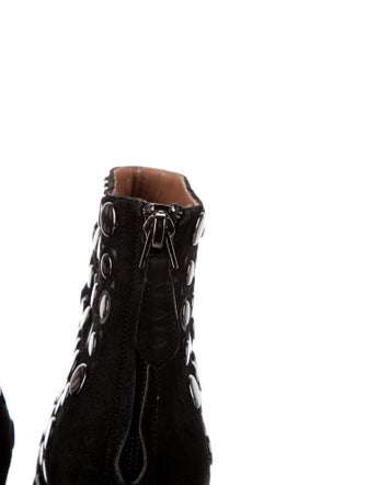 Alaïa Suede Studded Accents Boots