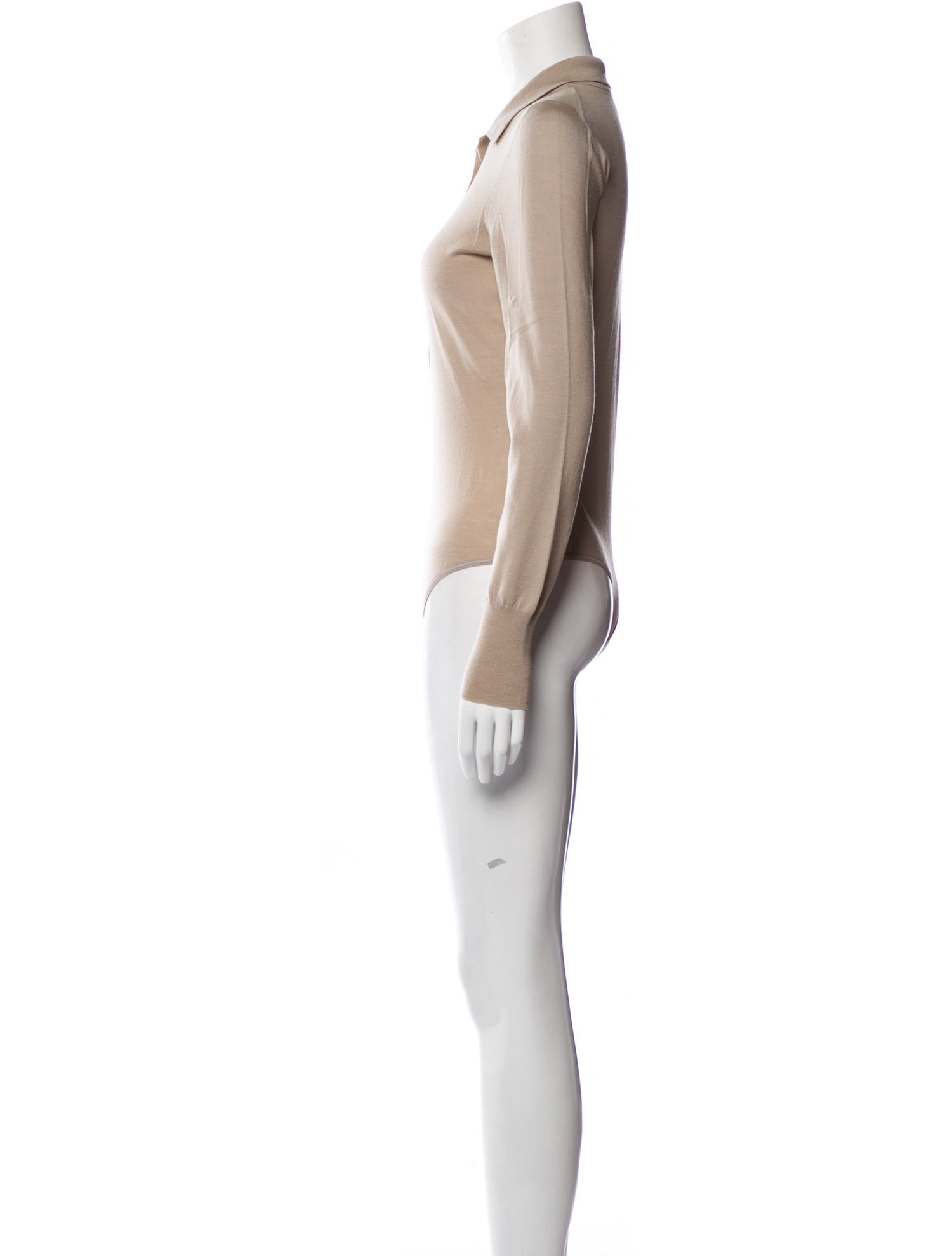 Alaïa Virgin Wool Long Sleeve Bodysuit