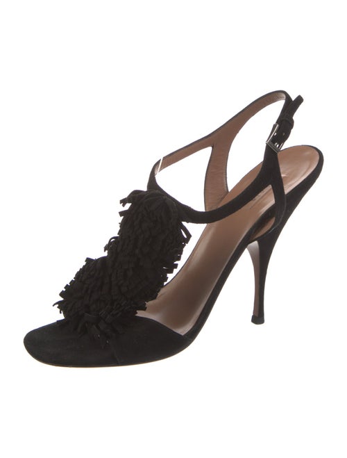 Alaïa Suede T-Strap Sandals
