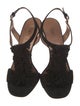 Alaïa Suede T-Strap Sandals