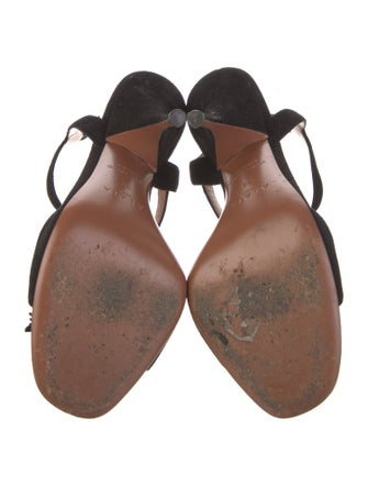 Alaïa Suede T-Strap Sandals