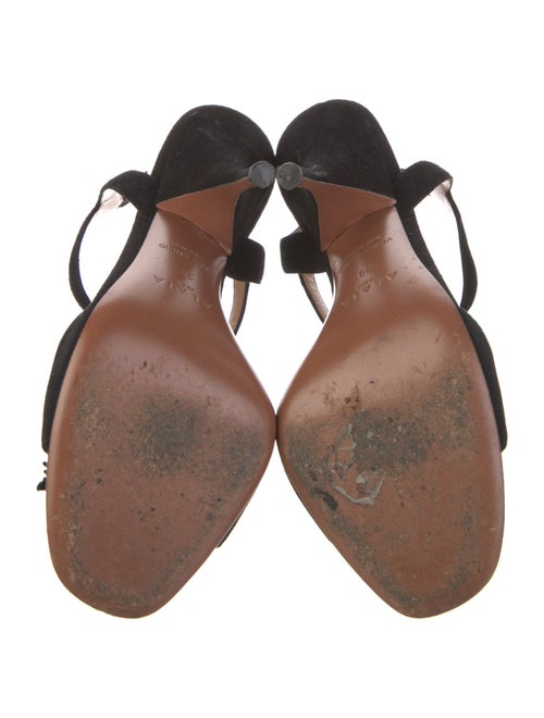 Alaïa Suede T-Strap Sandals