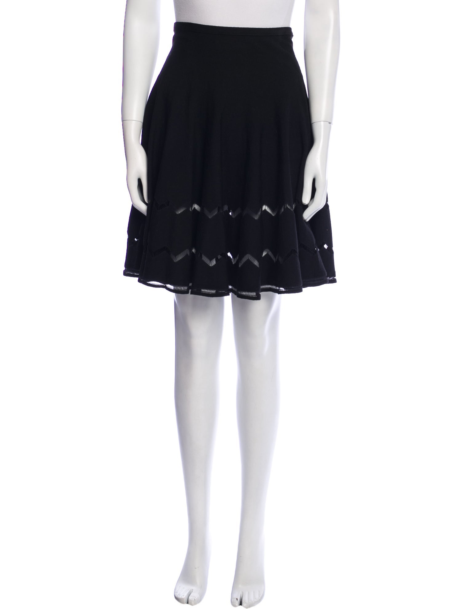 Alaïa Virgin Wool Knee-Length Skirt