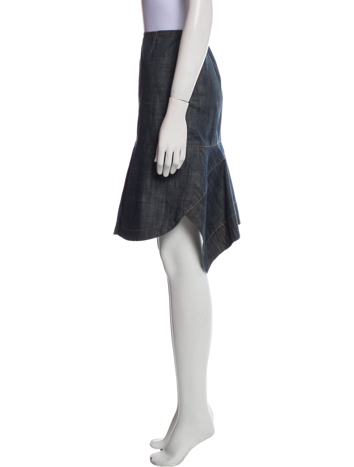 Alaïa Whipstitch Trim Mini Skirt