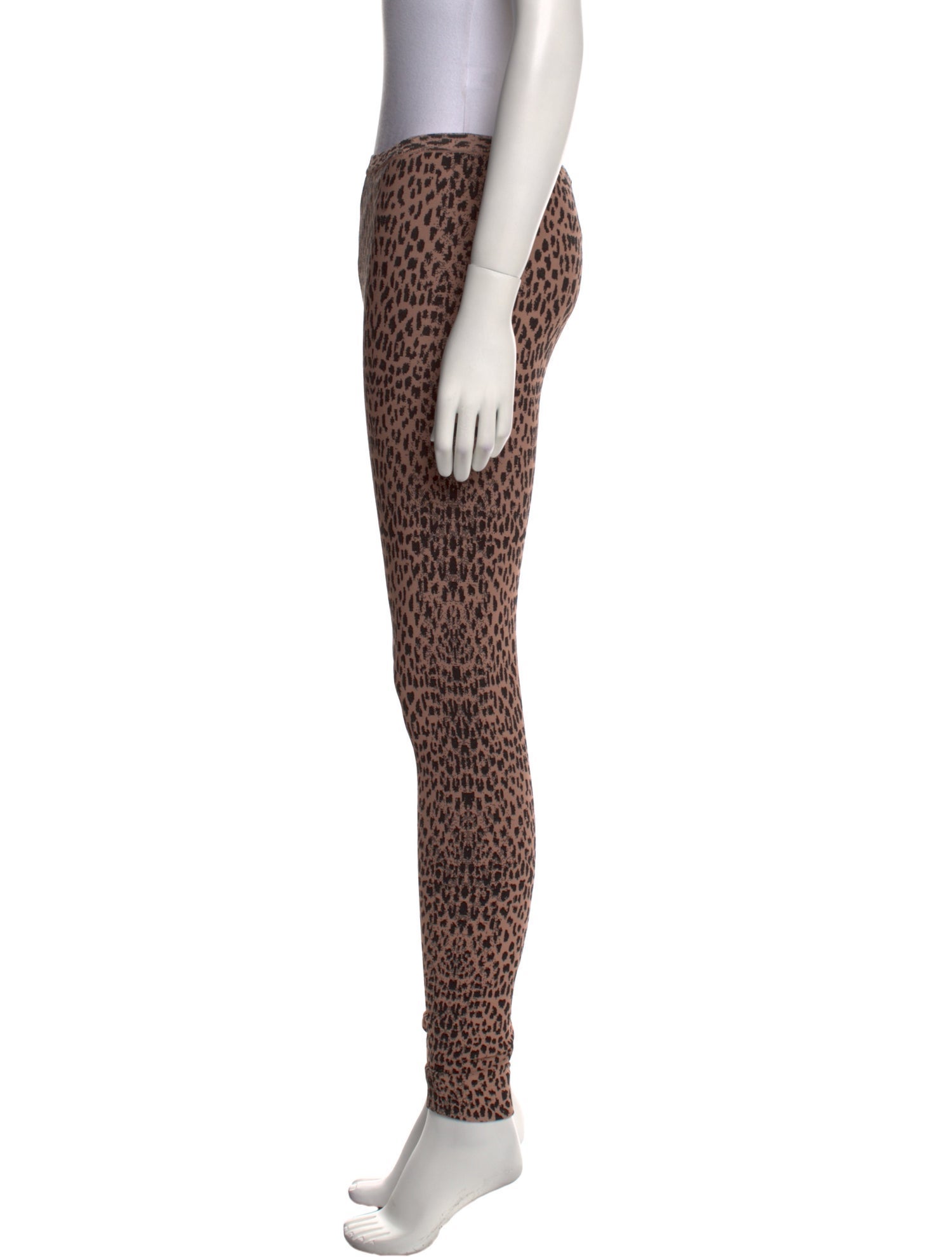 Alaïa Animal Print Skinny Leg Pants
