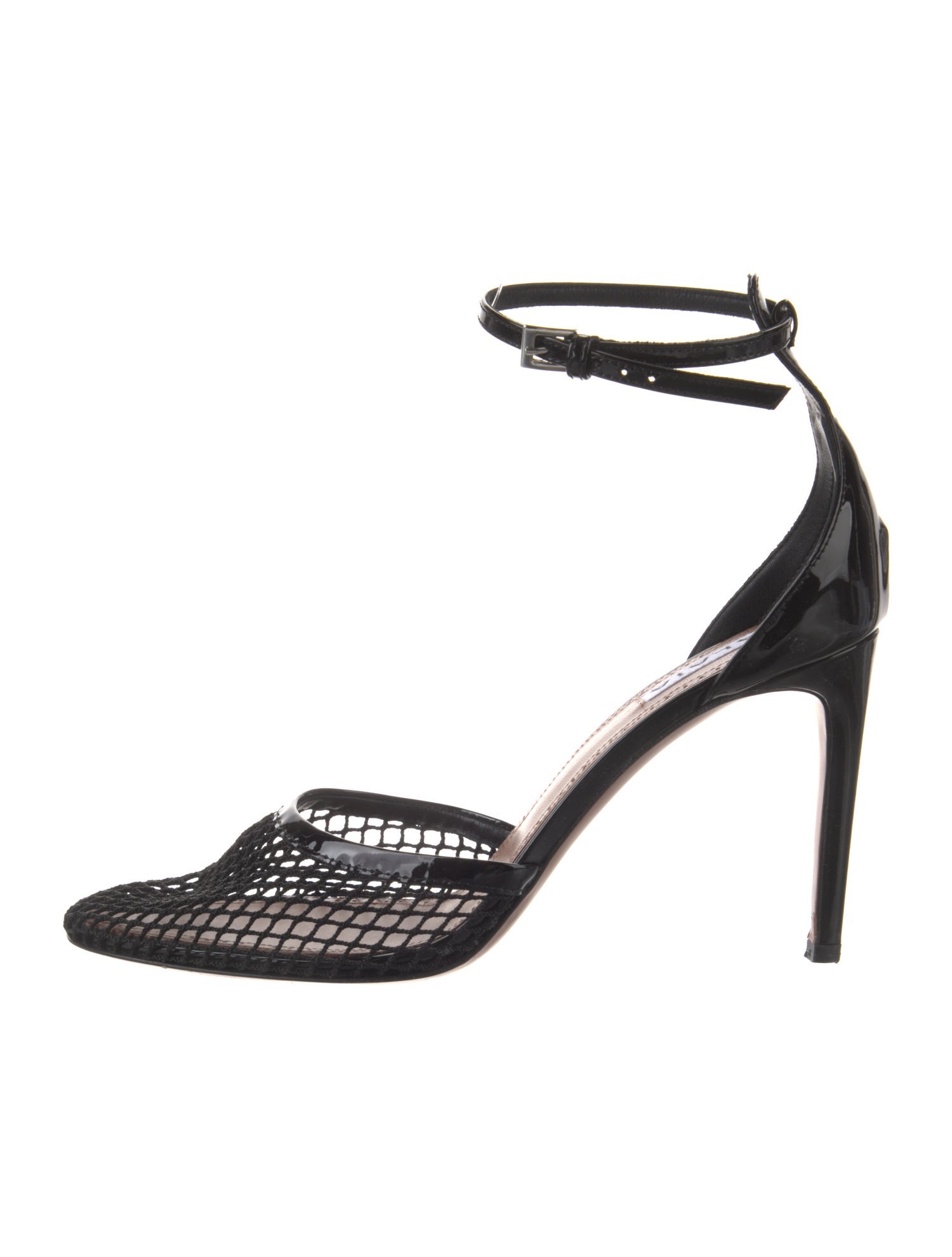パンプス Alaia D Orsay Pumps In Mesh And Patent Leather luxury-women-alaia-used-shoes-