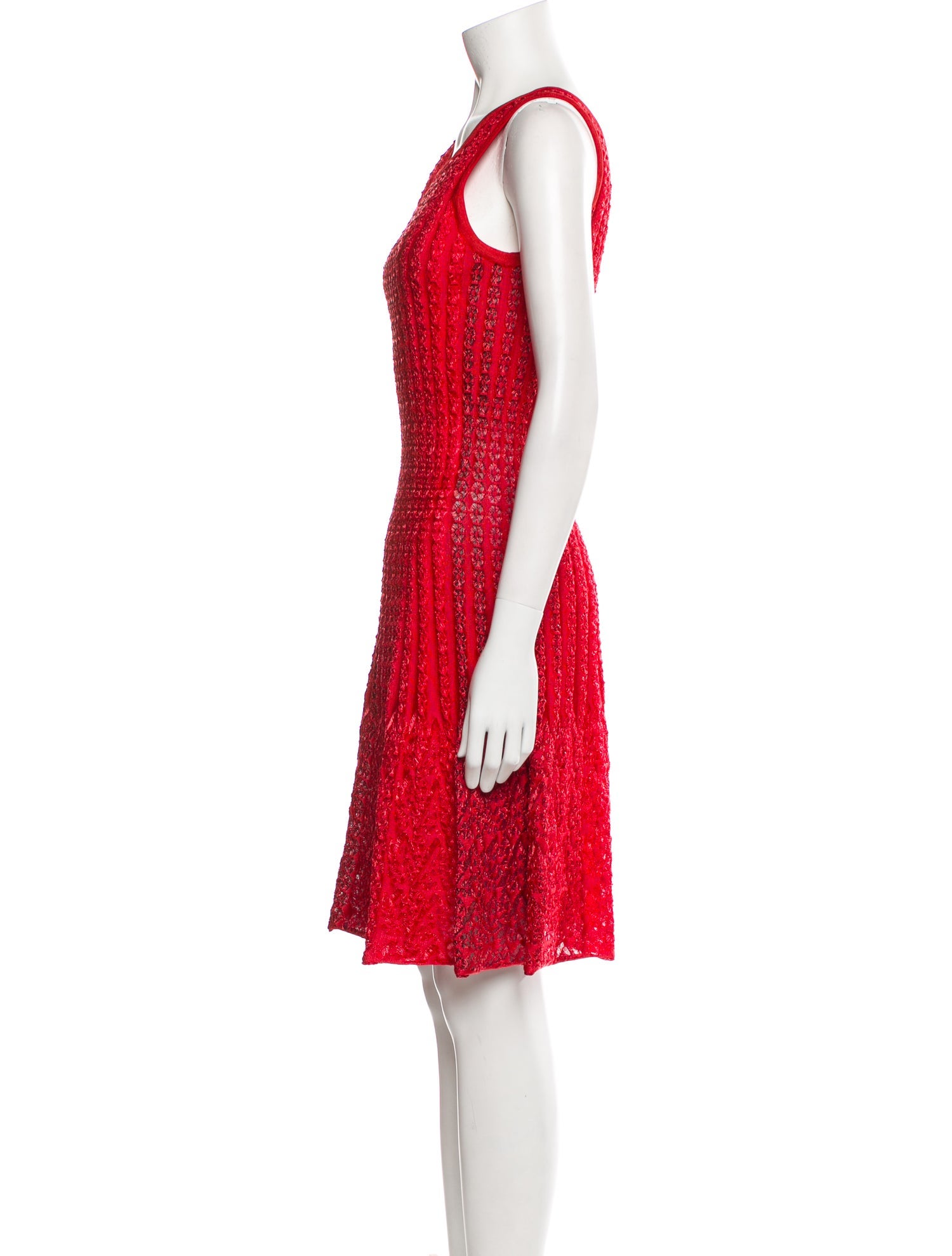 Alaïa Scoop Neck Knee-Length Dress