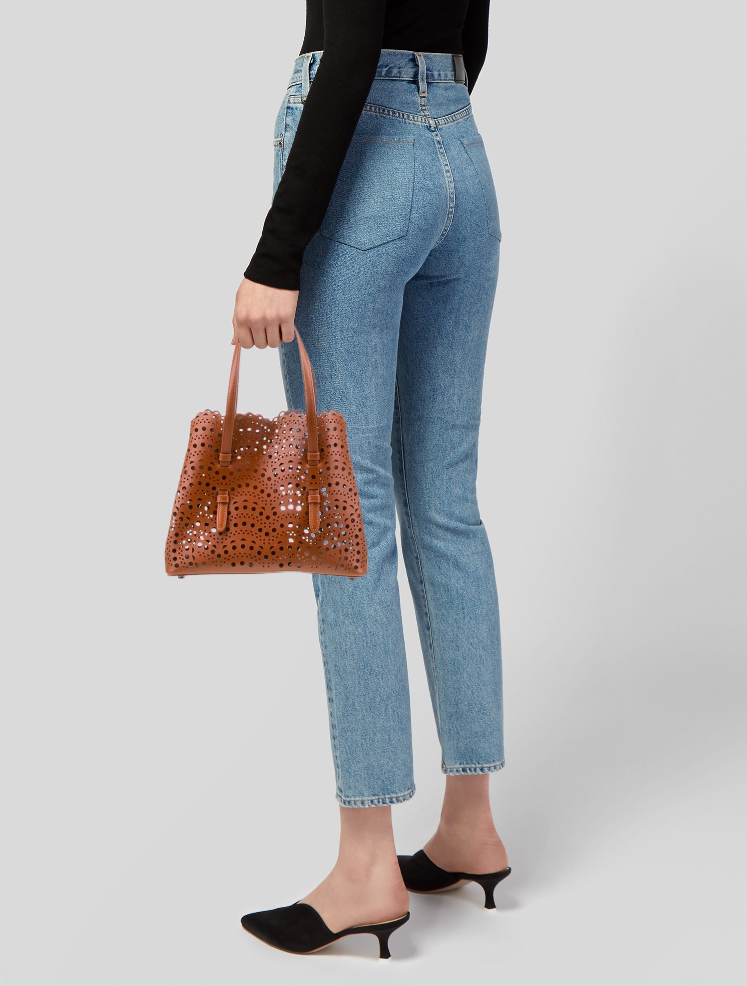 Alaïa Leather Top Handle Bag